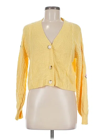 Pre-owned Shein Cardigan Sweater In Yellow
