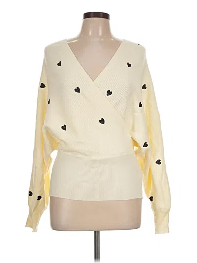 Pre-owned Shein Cardigan Sweater In Yellow