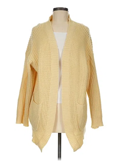 Pre-owned Shein Cardigan Sweater In Yellow