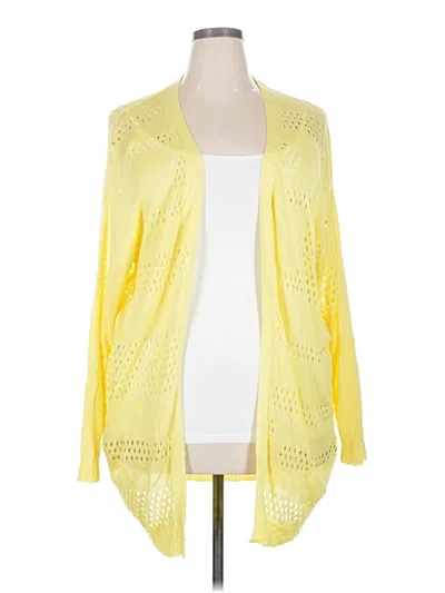 Pre-owned Shein Cardigan Sweater In Yellow