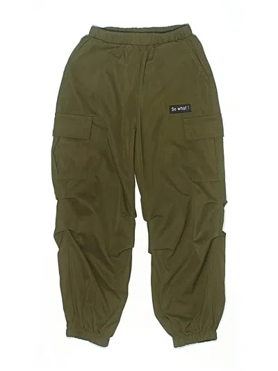 Pre-owned Shein Kids' Cargo Pants In Green