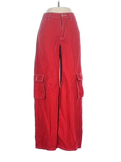 Pre-owned Shein Cargo Pants In Red