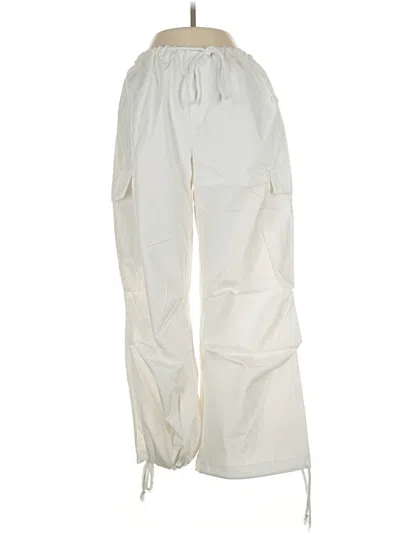 Pre-owned Shein Cargo Pants In White