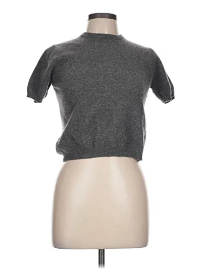 Pre-owned Shein Cashmere Pullover Sweater In Gray