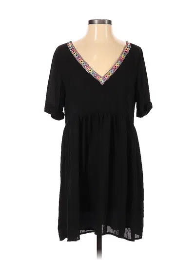 Pre-owned Shein Casual Dress In Black