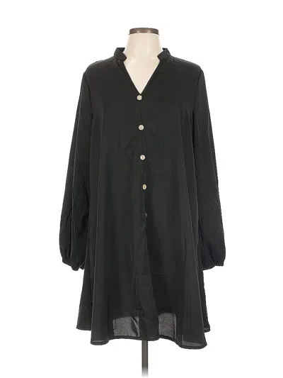 Pre-owned Shein Casual Dress In Black