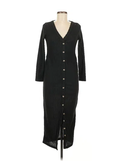 Pre-owned Shein Casual Dress In Black