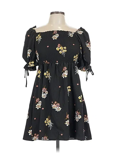 Pre-owned Shein Casual Dress In Black