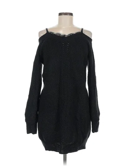 Pre-owned Shein Casual Dress In Black