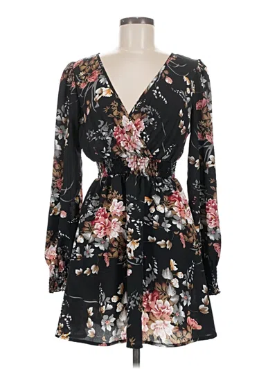 Pre-owned Shein Casual Dress In Black