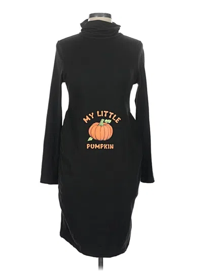 Pre-owned Shein Casual Dress In Black