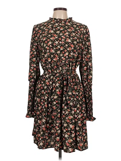 Pre-owned Shein Casual Dress In Black