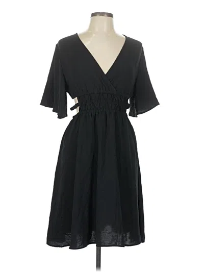 Pre-owned Shein Casual Dress In Black