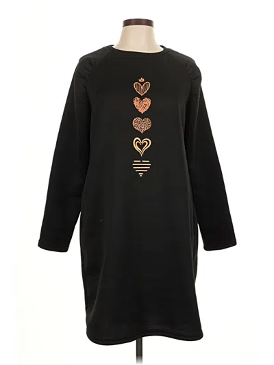 Pre-owned Shein Casual Dress In Black
