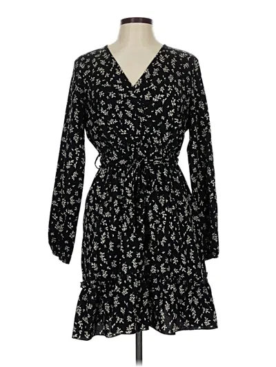 Pre-owned Shein Casual Dress In Black