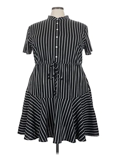 Pre-owned Shein Casual Dress In Black