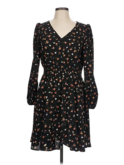 Pre-owned Shein Casual Dress In Black