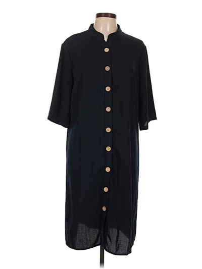 Pre-owned Shein Casual Dress In Black