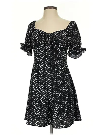 Pre-owned Shein Casual Dress In Black