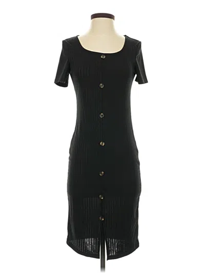 Pre-owned Shein Casual Dress In Black