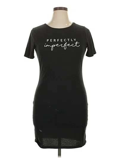 Pre-owned Shein Casual Dress In Black