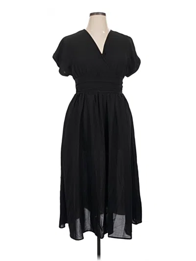 Pre-owned Shein Casual Dress In Black
