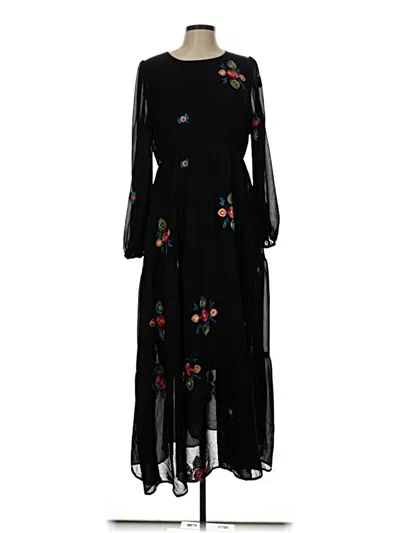 Pre-owned Shein Casual Dress In Black