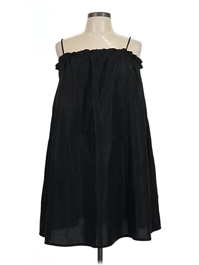 Pre-owned Shein Casual Dress In Black