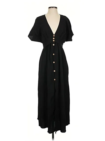 Pre-owned Shein Casual Dress In Black
