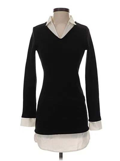 Pre-owned Shein Casual Dress In Black