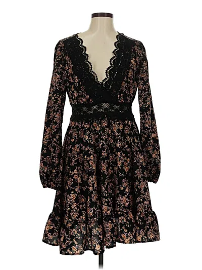 Pre-owned Shein Casual Dress In Black