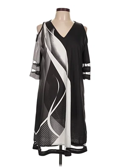 Pre-owned Shein Casual Dress In Black