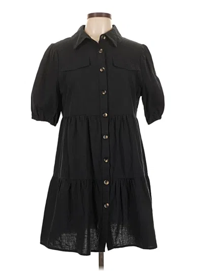 Pre-owned Shein Casual Dress In Black