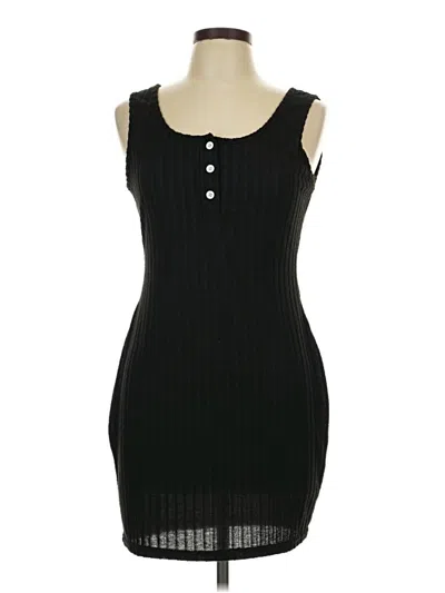 Pre-owned Shein Casual Dress In Black