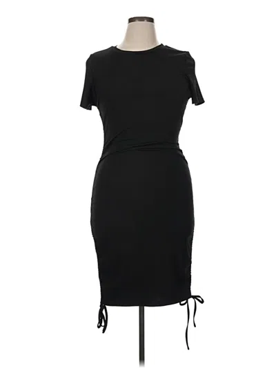 Pre-owned Shein Casual Dress In Black