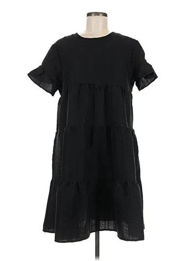 Pre-owned Shein Casual Dress In Black