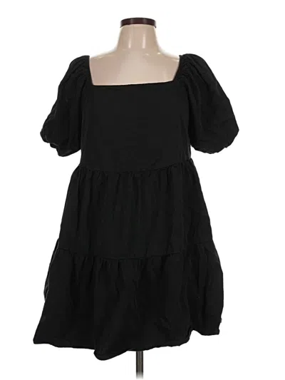 Pre-owned Shein Casual Dress In Black