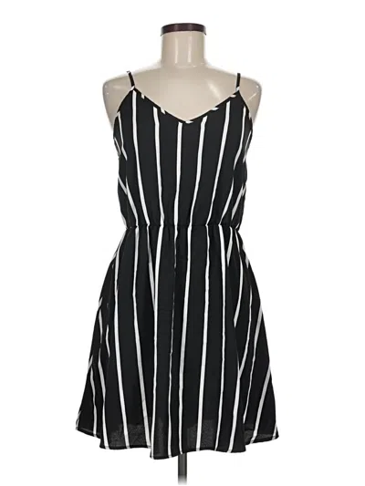 Pre-owned Shein Casual Dress In Black