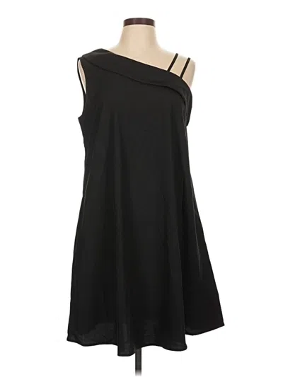 Pre-owned Shein Casual Dress In Black