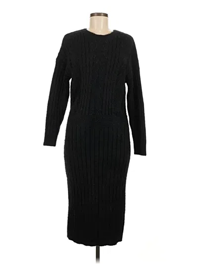 Pre-owned Shein Casual Dress In Black