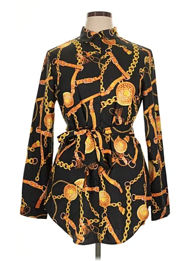 Pre-owned Shein Casual Dress In Black
