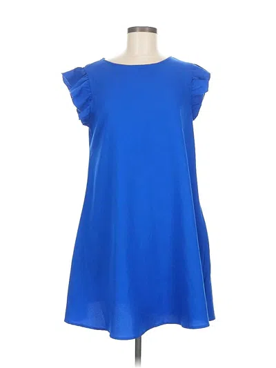 Pre-owned Shein Casual Dress In Blue