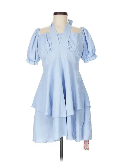 Pre-owned Shein Casual Dress In Blue