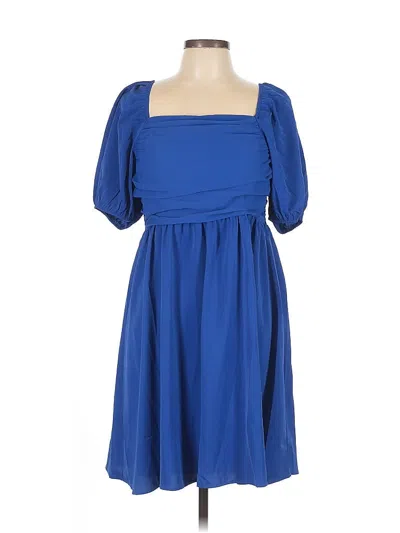 Pre-owned Shein Casual Dress In Blue