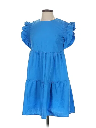 Pre-owned Shein Casual Dress In Blue