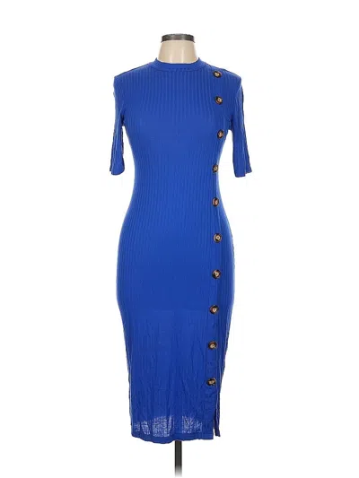 Pre-owned Shein Casual Dress In Blue