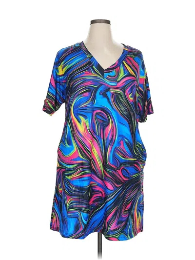 Pre-owned Shein Casual Dress In Blue