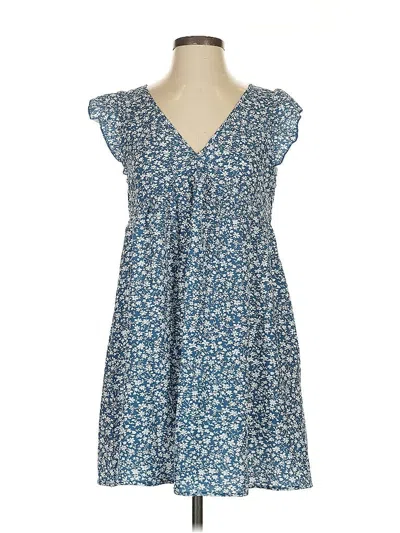 Pre-owned Shein Casual Dress In Blue