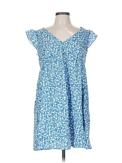 Pre-owned Shein Casual Dress In Blue