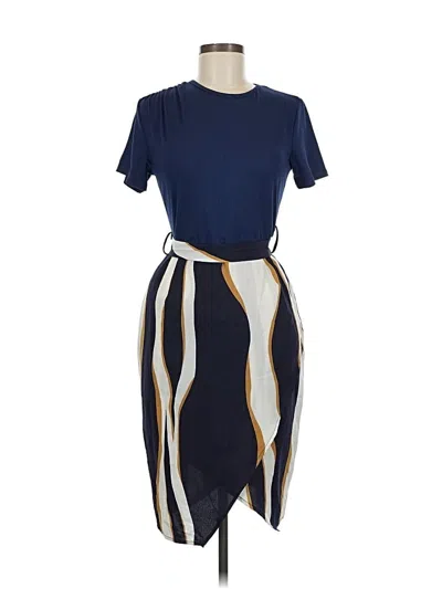 Pre-owned Shein Casual Dress In Blue